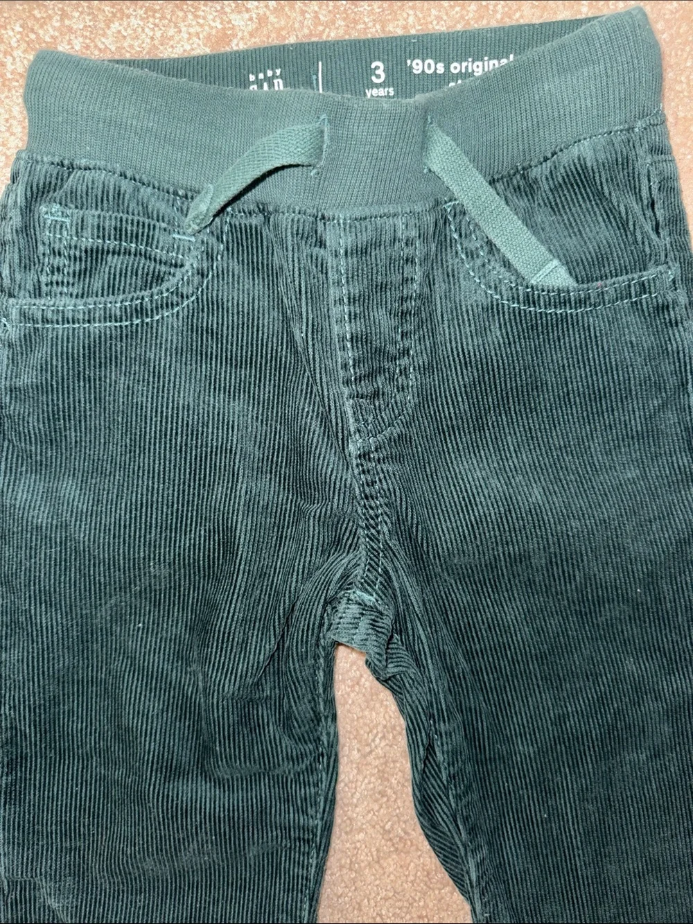 GAP Dark Green Corduroy Pull-On Joggers
